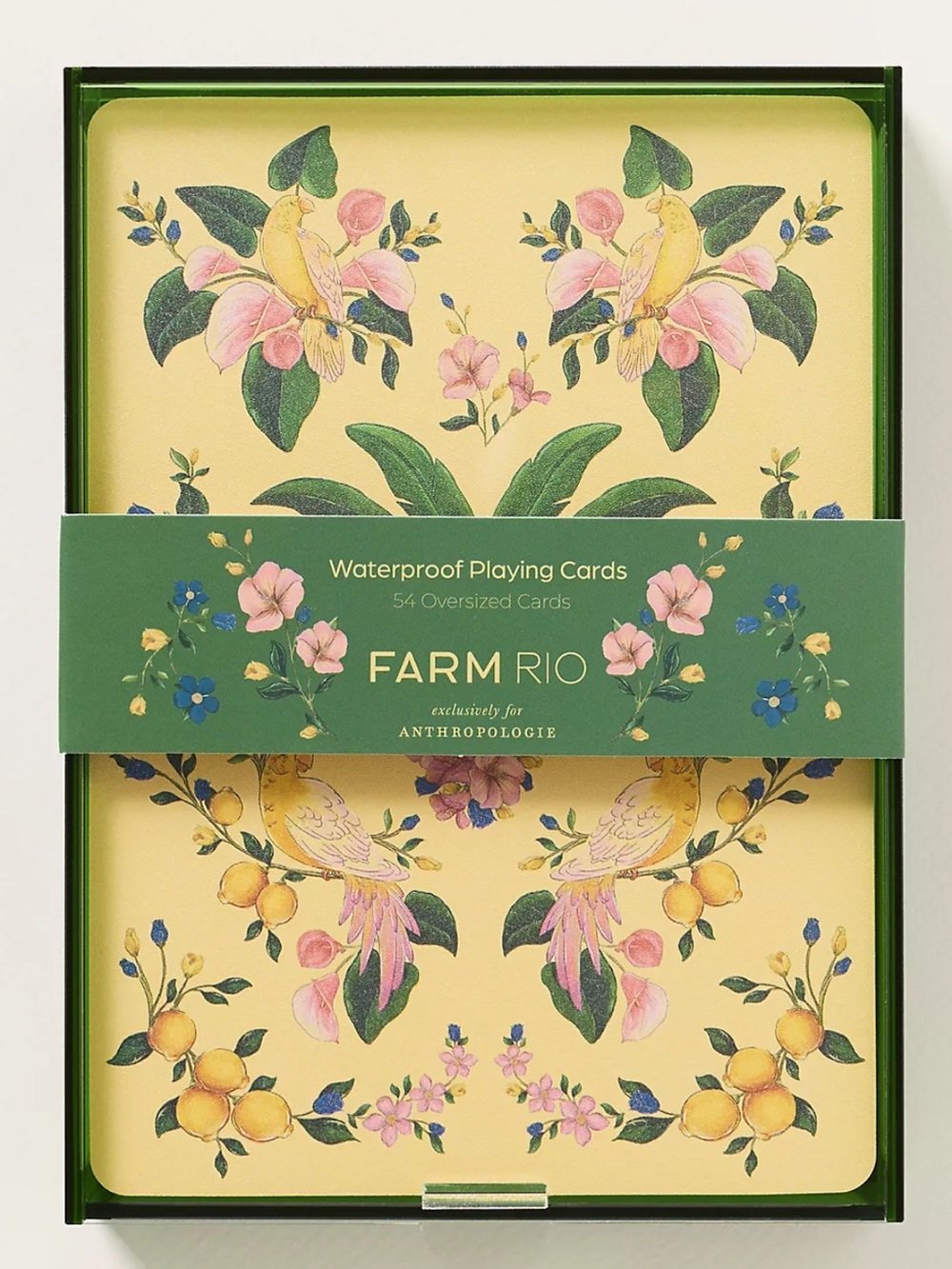 Farm Rio x Anthropologie Waterproof Oversized Playing Cards With Case